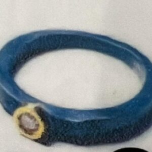 Plata oxidada oro y diamante